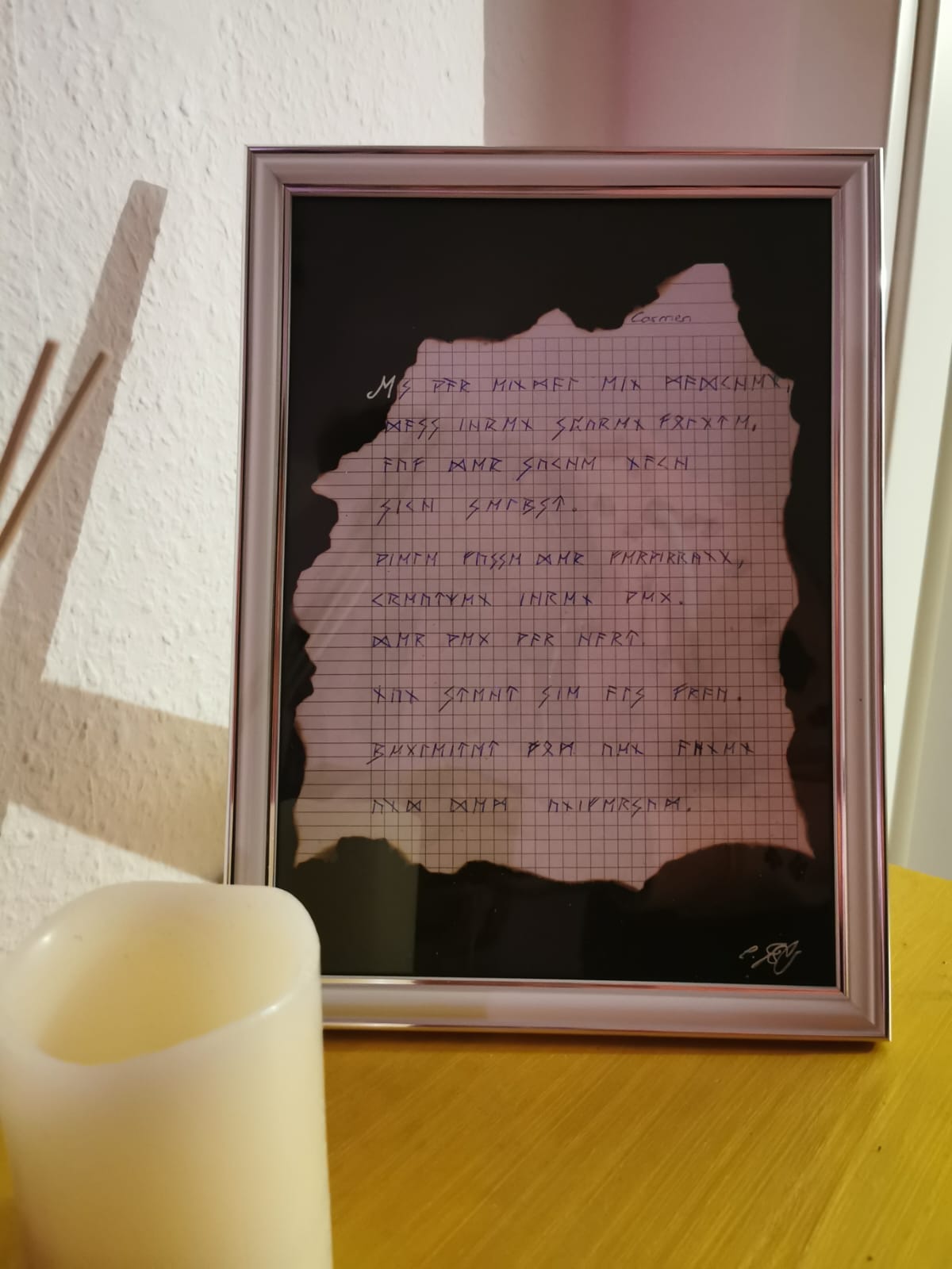 Runen – handgeschriebene Biografie von Fanty